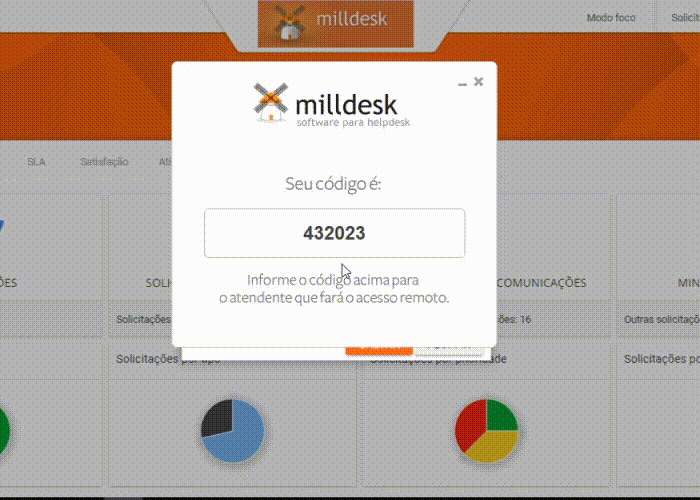 Gif Aceso remoto Milldesk. Recursos de Milldesk que resuelven los principales problemas de soporte de TI en poco tiempo!